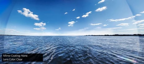 View of open water, view as without goggles